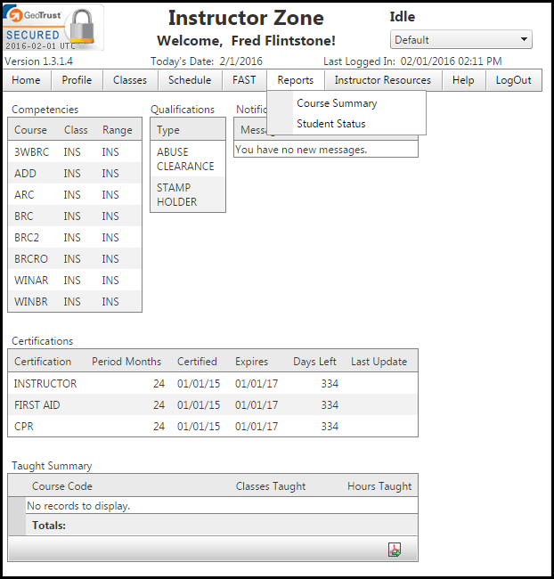 IZ-Menu-Reports
